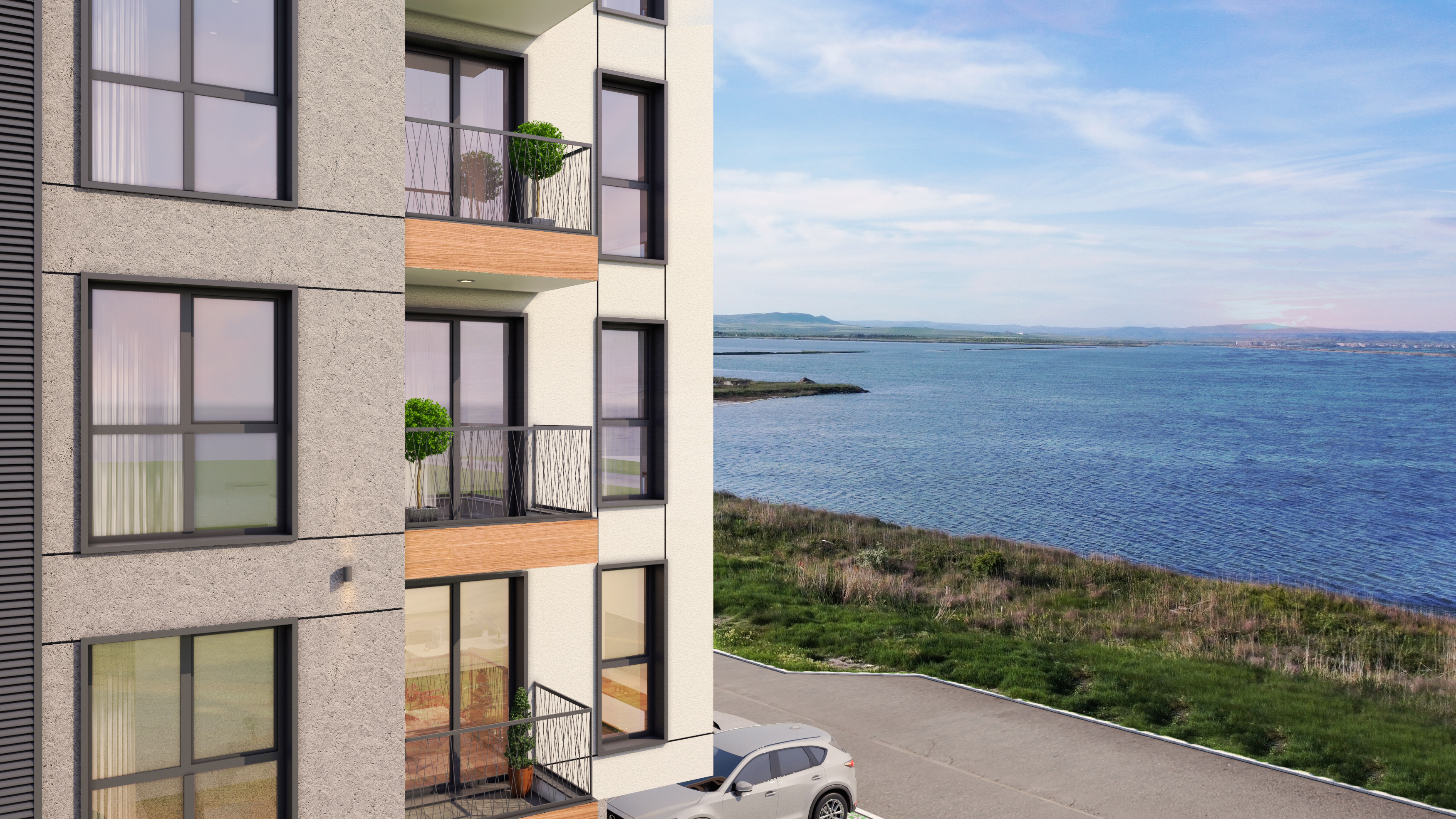 LakeView Pomorie - фасада и околна среда